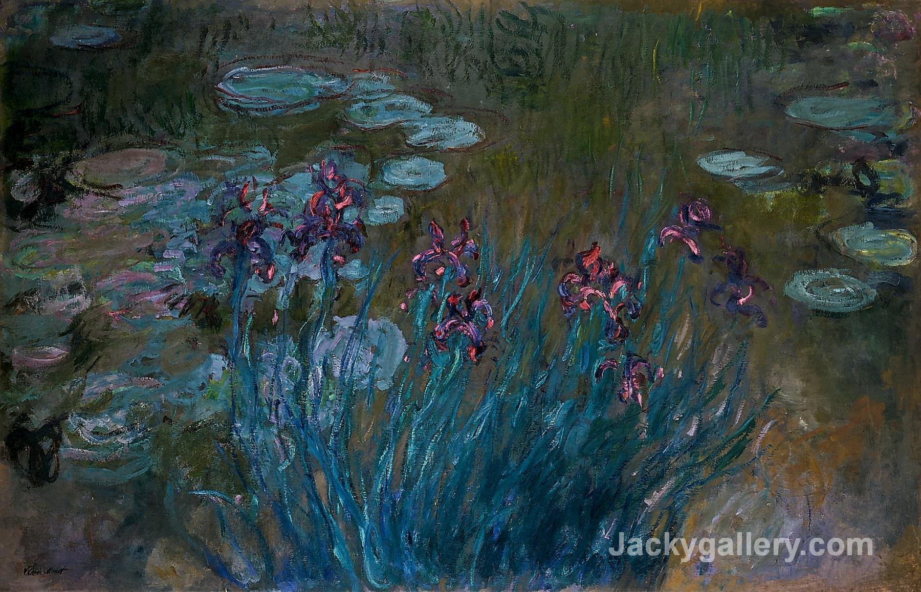 Irises and Water-Lilies by Claude Monet paintings reproduction